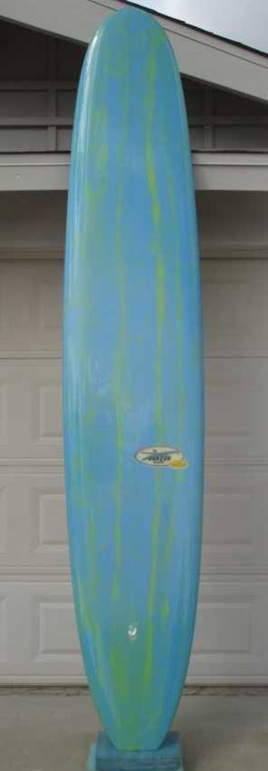 Deck of 1966 Hansen Master - Vintage Surfboard