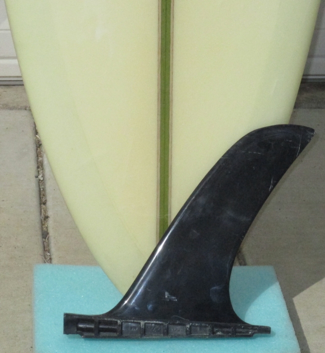Fin of 1968 Bing Pintail Lightweight Vintage Surfboard