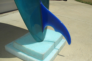 Fin of 1967 Ekstrom Vintage Surfboard