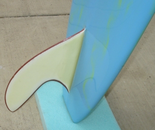 Fin of 1966 Hansen Master - Vintage Surfboard