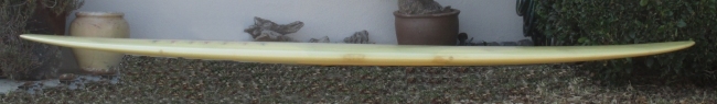 Sideview of 1967 Hobie - Team Board - Vintage Surfboard